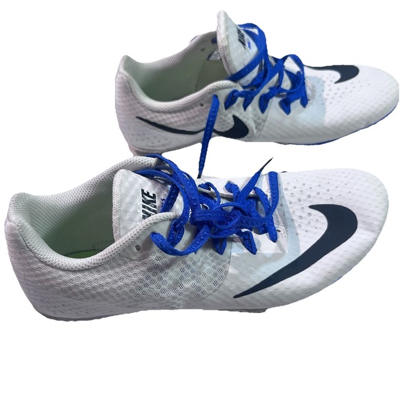 Nike Zoom Rival S Women Running Track Spikes 806558 100 White Size 7 EUC - Picture 1 of 8